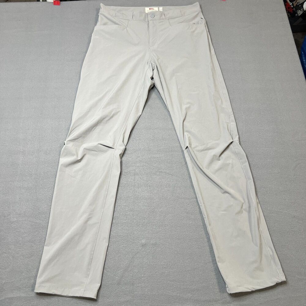 Fjallraven High Coast Lite Trousers Pants Women's 32 X 33 Gray Outdoor Hiking